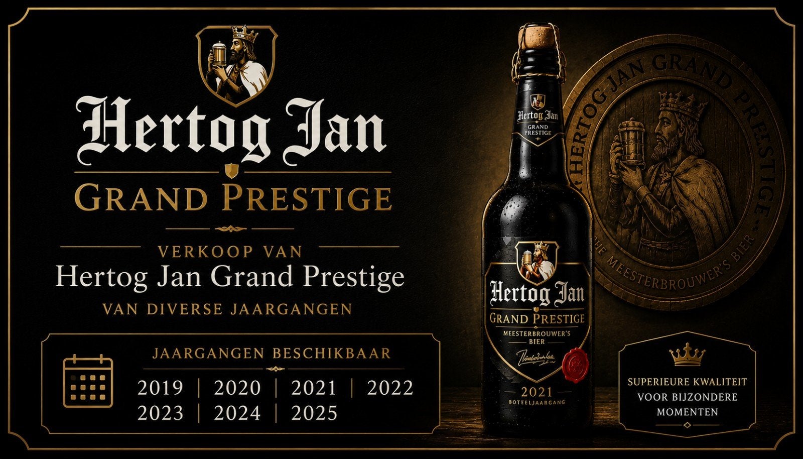 Hertog Jan Grand Prestige - Diverse Jaargangen, Verzamelen, Biermerken, Ophalen of Verzenden, Nieuw, Overige typen