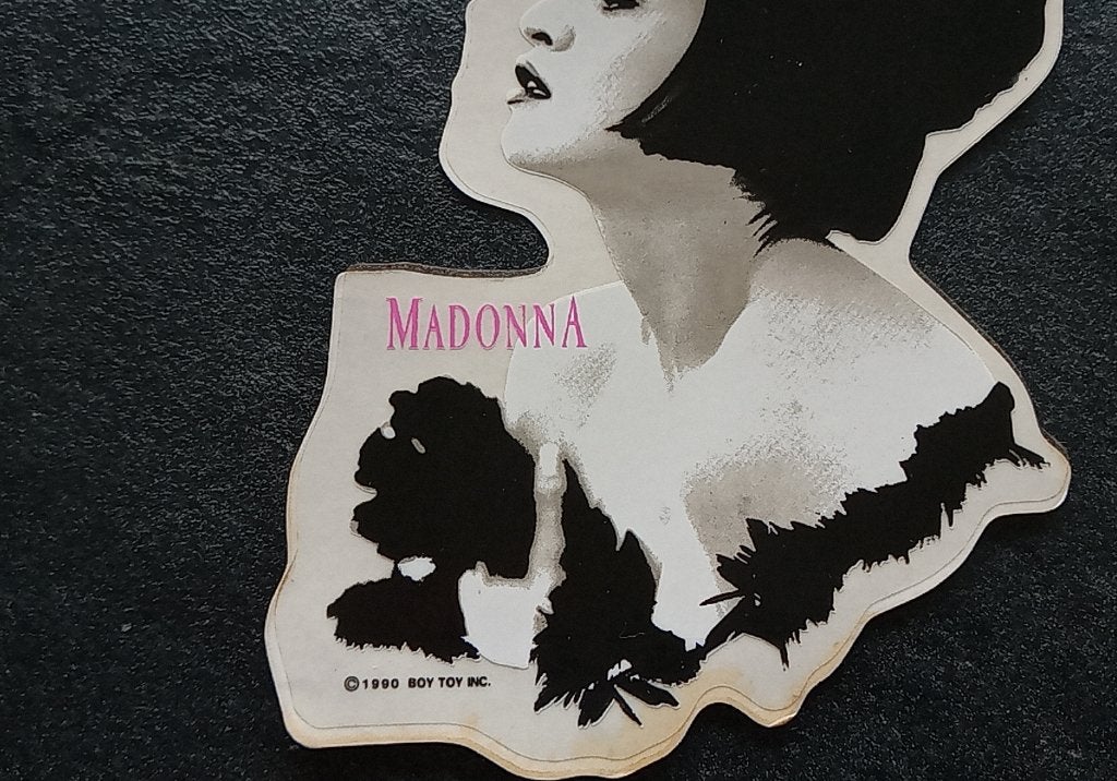 Madonna leuke official 1990 Blond Ambition sticker st32, Ophalen of Verzenden, Nieuw, Overige typen