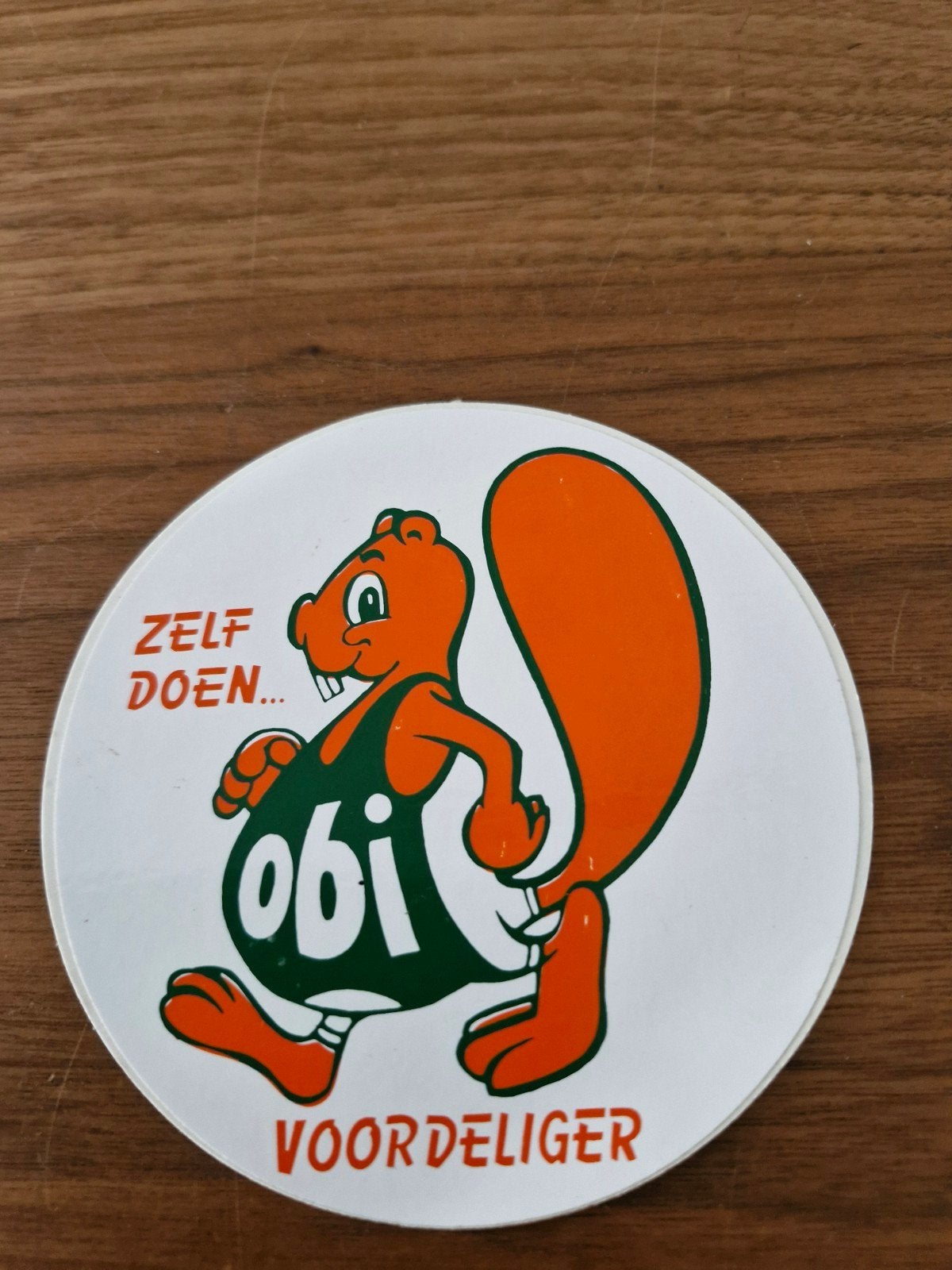 11612 Vintage OBI Sticker - Zelf doen... Voordeliger, Ophalen of Verzenden, Gebruikt, Merk