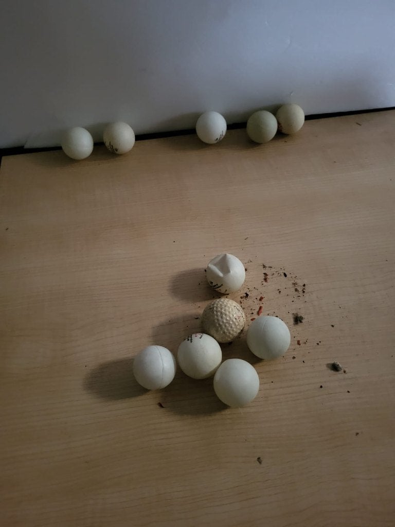 tafeltennis balletjes pingpongballetjes, Ophalen of Verzenden, Zo goed als nieuw, Net, Batje(s) of Balletje(s)