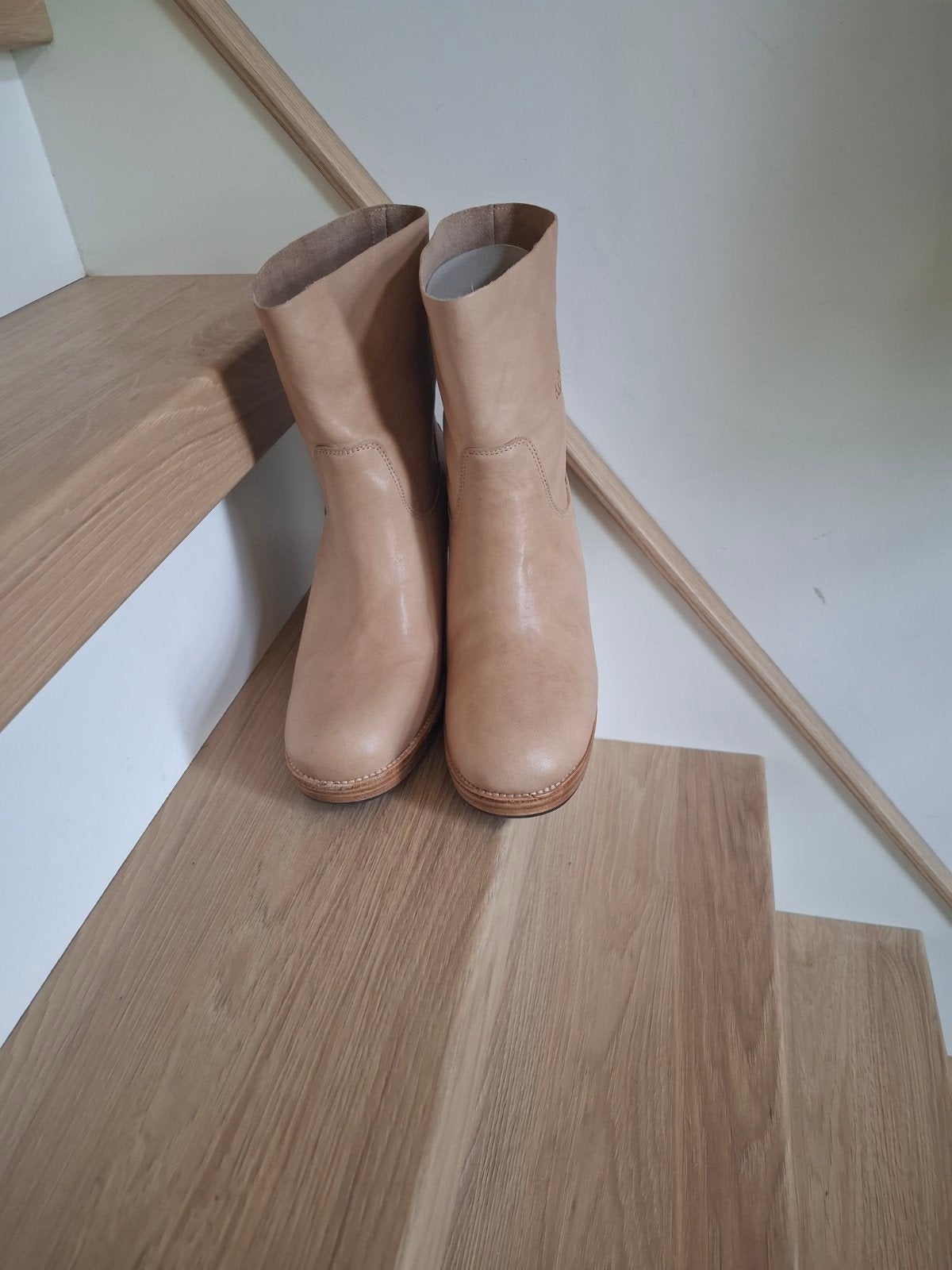 Nieuwe Shabbies maat 39 enkellaarsjes, Kleding | Dames, Shabbies Amsterdam, Beige, Lage of Enkellaarzen, Nieuw