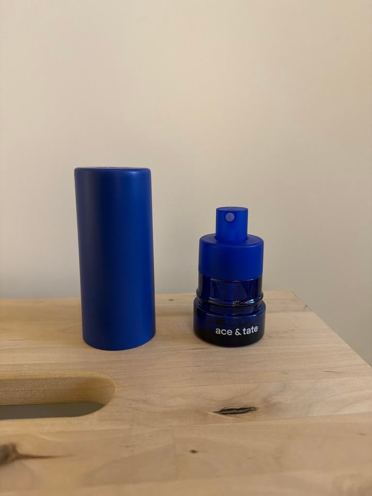 Ace & Tate brillenspray - 36 ML, Sieraden, Tassen en Uiterlijk, Ophalen of Verzenden, Zo goed als nieuw, Blauw, Overige merken