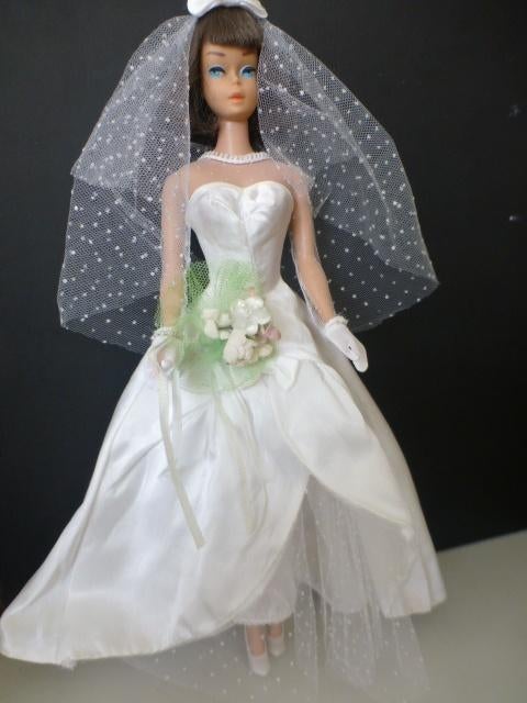Vintage Barbie outfit Beautiful Bride #1698, VHTF, Verzamelen, Poppen, Ophalen of Verzenden, Pop