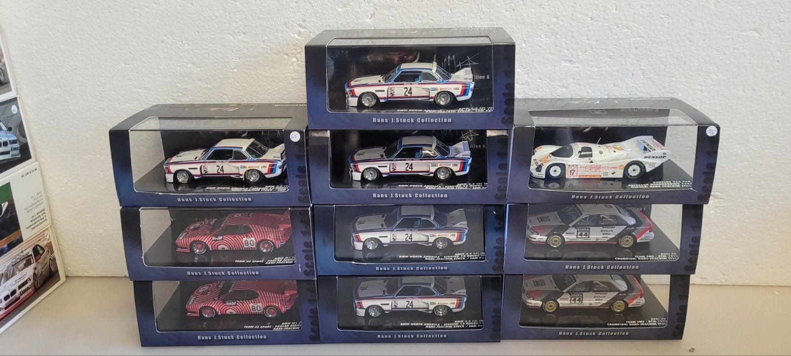 Minichamps H.J.Stuck Collectie BMW AUDI Porsche, Ophalen of Verzenden, Zo goed als nieuw, Auto, MiniChamps
