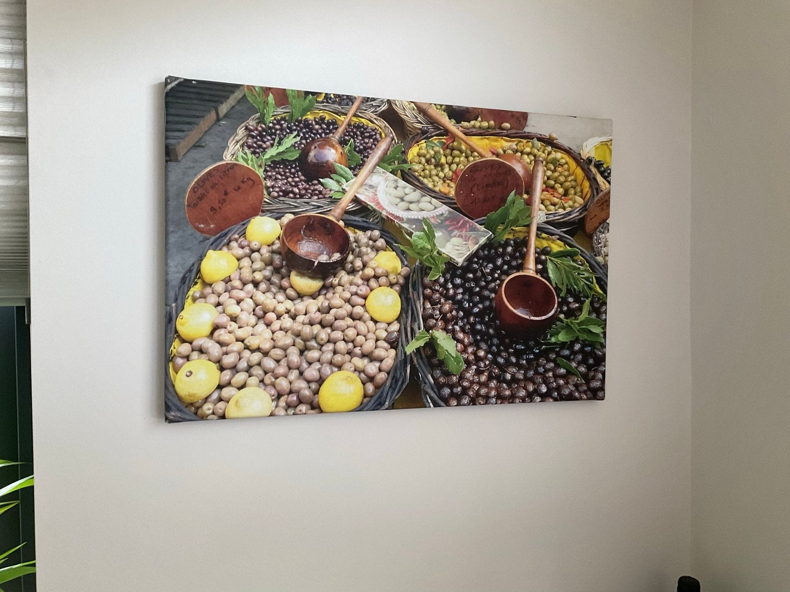 Schilderij met olijven en citroenen, Ophalen, Zo goed als nieuw, Schilderij, 5 – 50