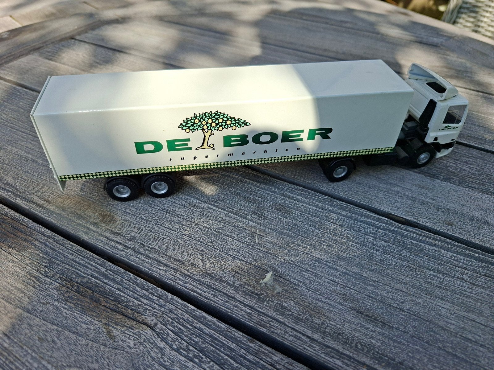 DAF vrachtwagen De Boer Supermarkten schaalmodel, Ophalen of Verzenden, Gebruikt