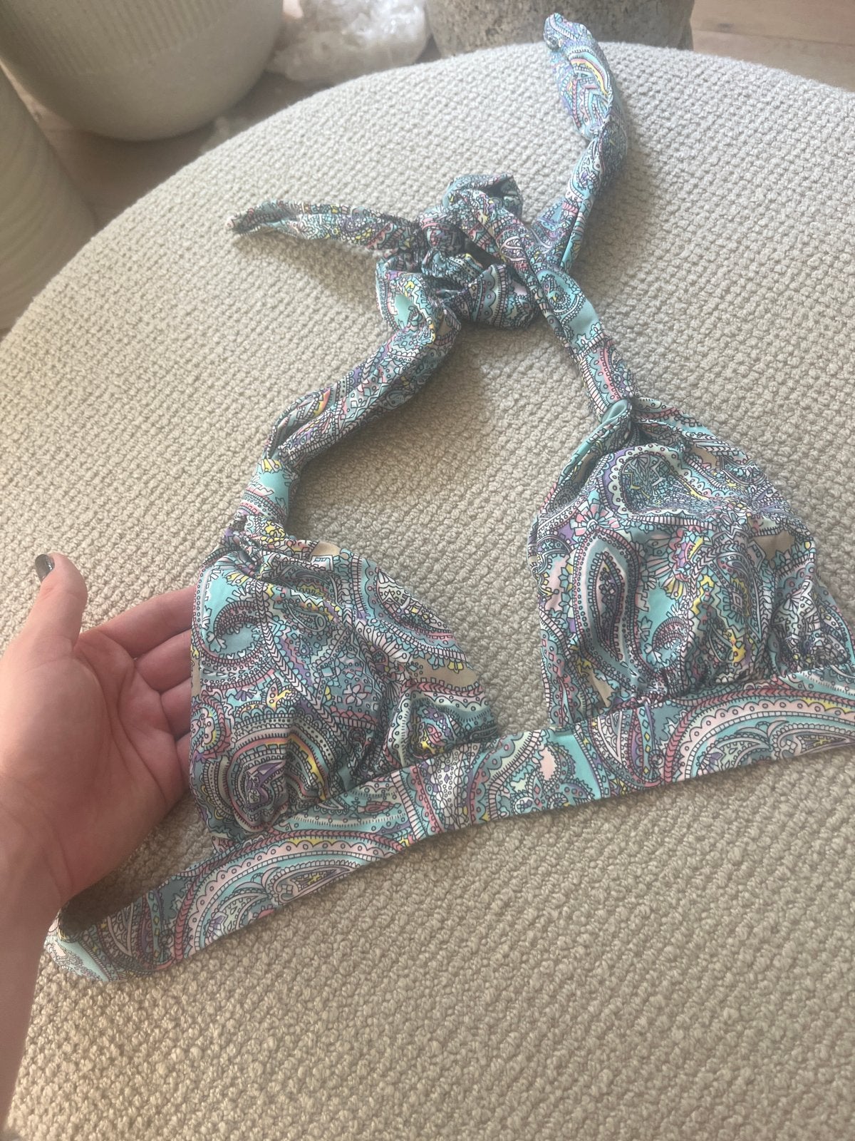H&M Bikini Top met Paisley Print - Maat 34, Ophalen of Verzenden, Zo goed als nieuw, Meerkleurig, Bikini