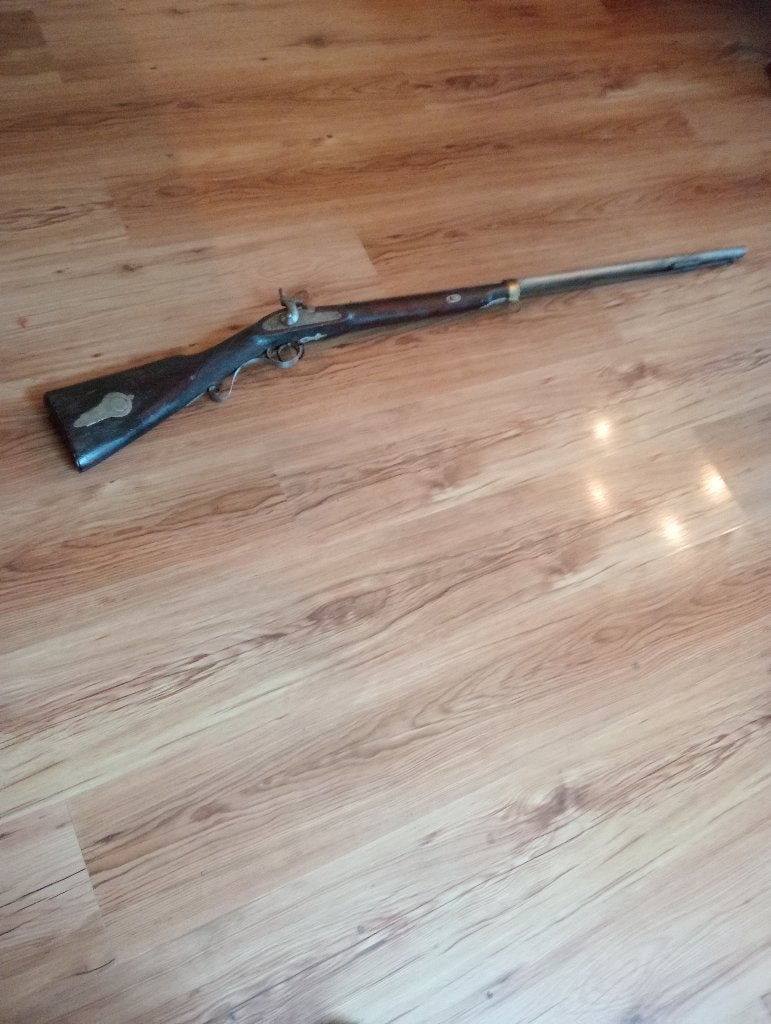Fraai Percussie Geweer met Markeringen o.a Kroon en .., Verzamelen, Militaria | Algemeen, Ophalen of Verzenden, Landmacht, Nederland