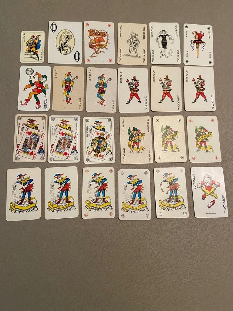 Diverse jokers speelkaart, Ophalen of Verzenden, Gebruikt, Joker(s)