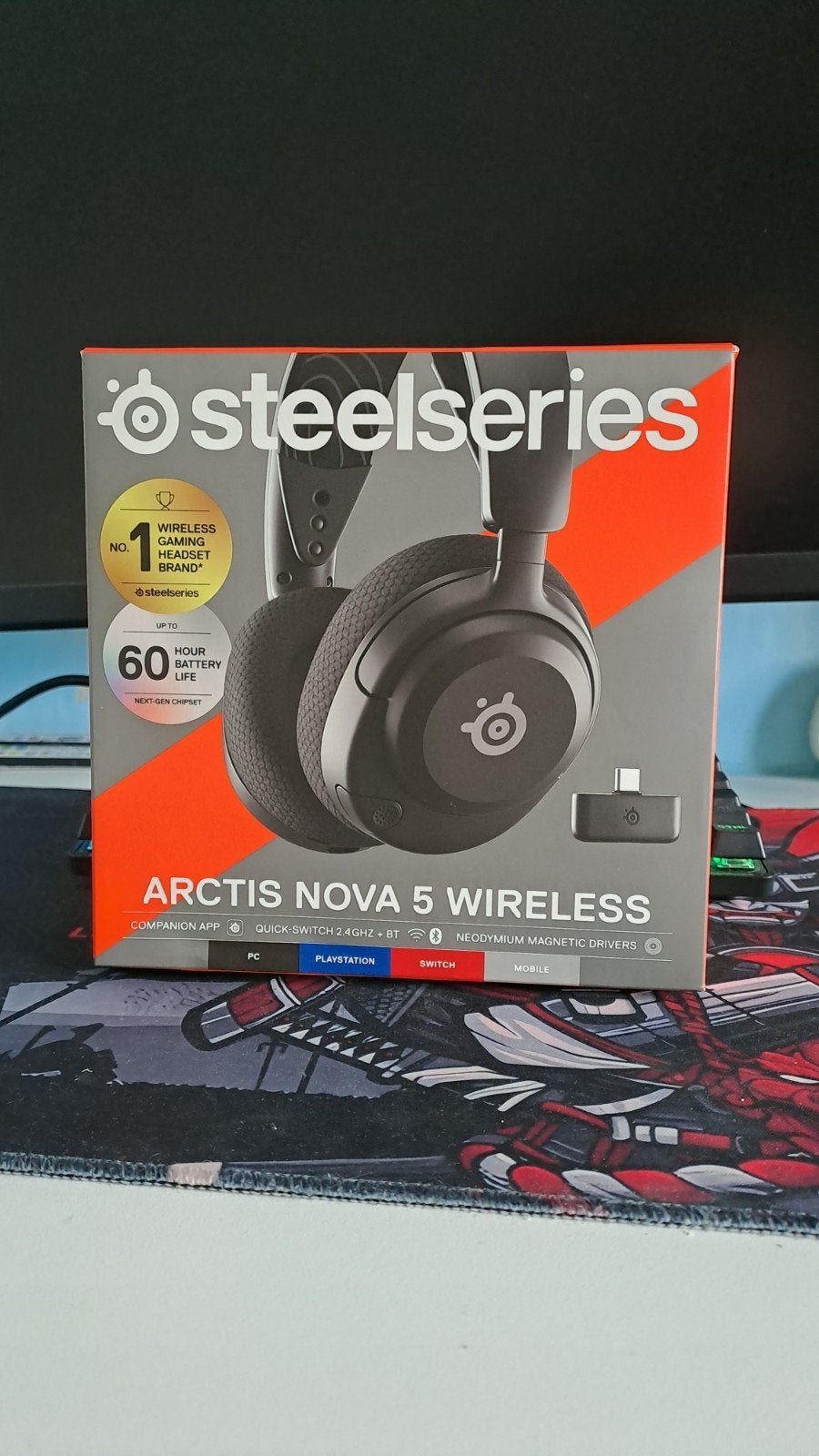 Steelseries Arctis nova 5 wireless, Nieuw, Op oor (supra aural), Draadloos, Ophalen