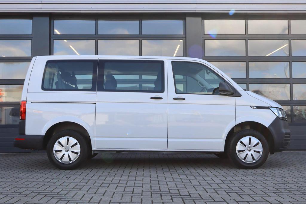 Volkswagen Transporter Kombi 2.0 TDI 110pk L1H1 | 8-persoons, Auto's, Voorwielaandrijving, Stof, Gebruikt, Wit