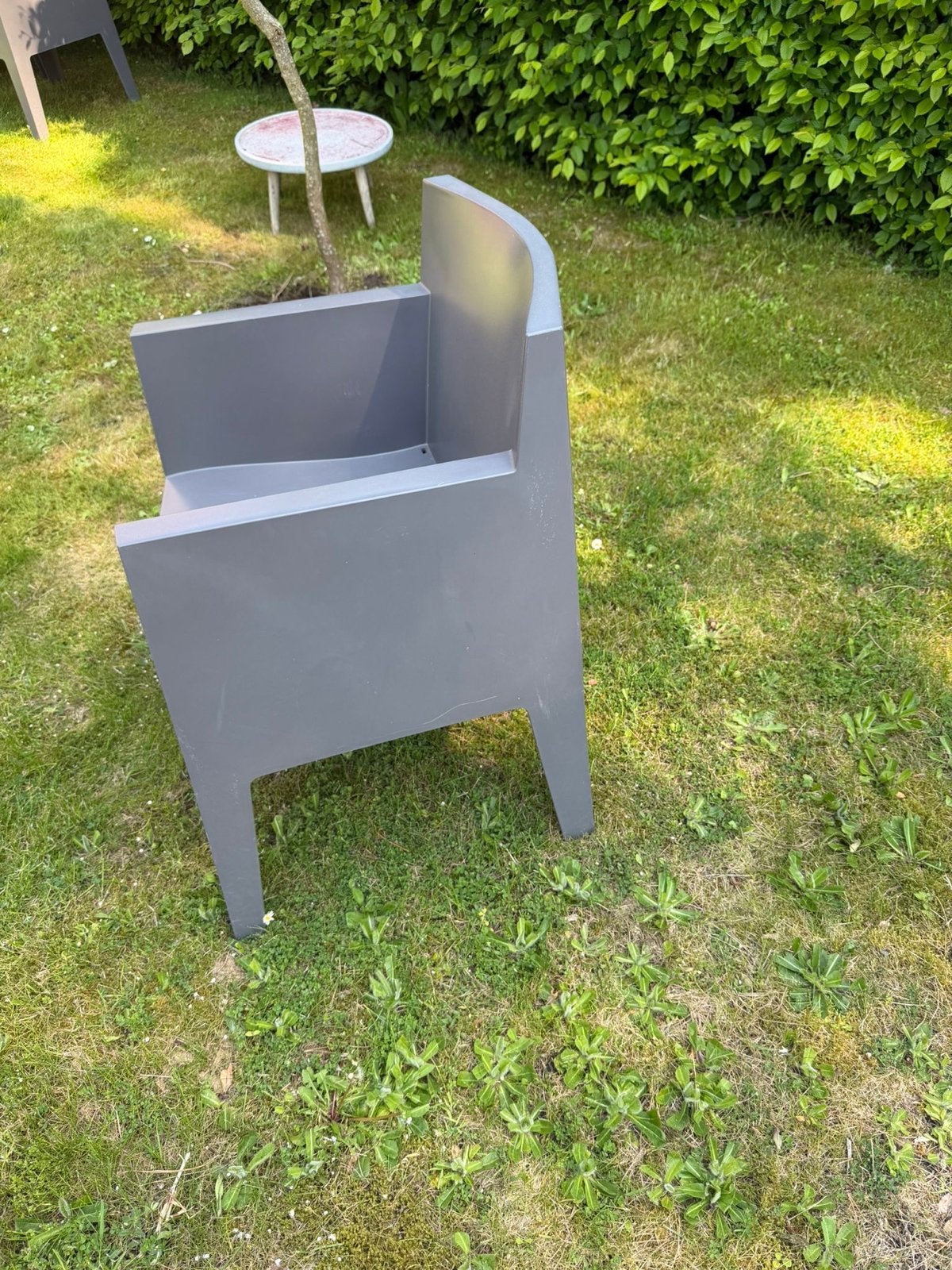 4x Driade Toy Stoel Antraciet - Design Stoelen, Ophalen, Gebruikt, Kunststof, Stapelbaar