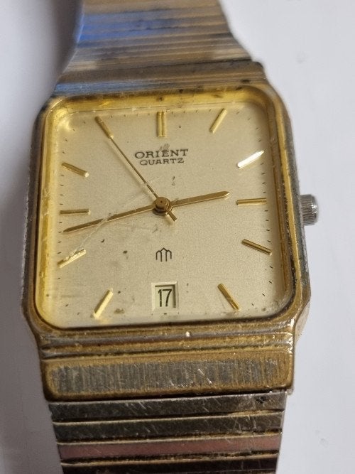 herenhorloge orient quartz vintage, Sieraden, Tassen en Uiterlijk, Overige Accessoires, Ophalen of Verzenden, 'T Olde Gre-j, Info@toldegrej.nl