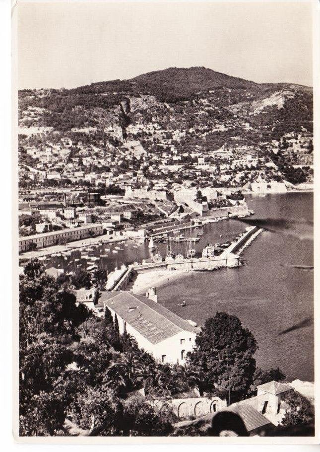 VILLEFRANCHE,- Baai. NV Stoomvaart Maatschappij Ned. 02-07, Ophalen of Verzenden, 1940 tot 1960, Ongelopen, Frankrijk