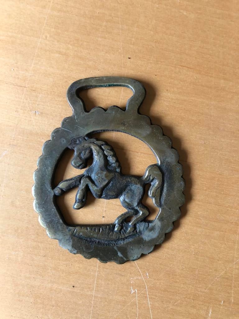 Antieke paarden brasses, Antiek en Kunst, Ophalen of Verzenden, Koper
