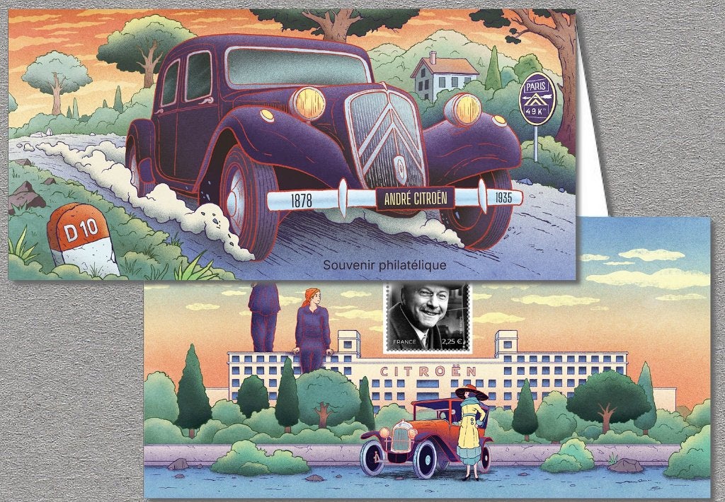 Jaar 2026 Souvenir philatélique - André Citroën (1878-1935)., Ophalen of Verzenden, Postfris