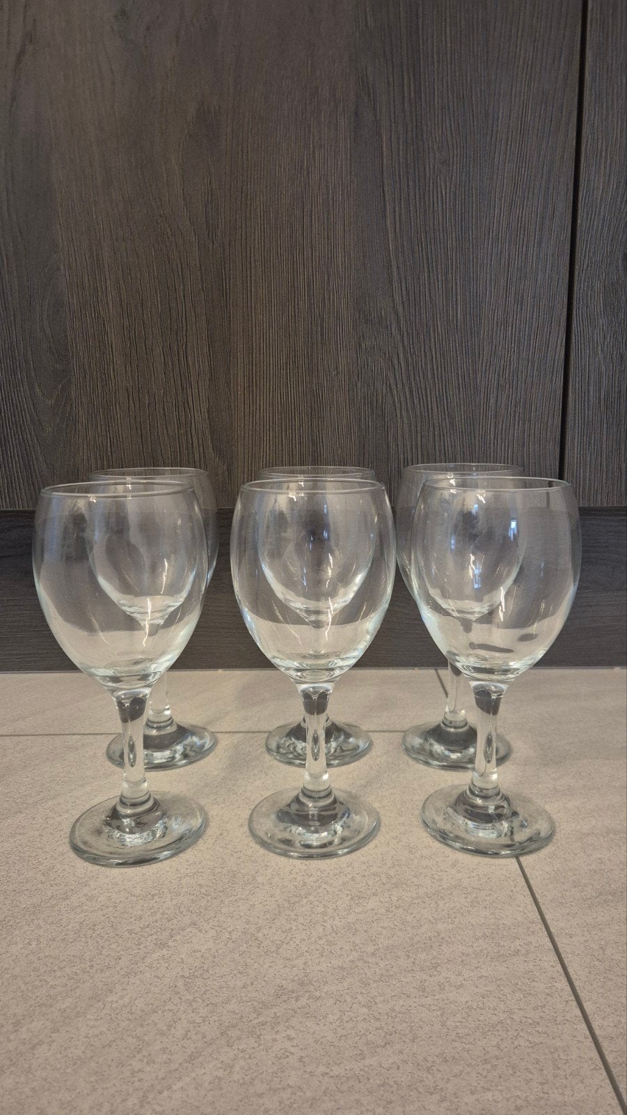 Set van 6 wijnglazen, Ophalen, Glas of Glazen, Nieuw, Glas