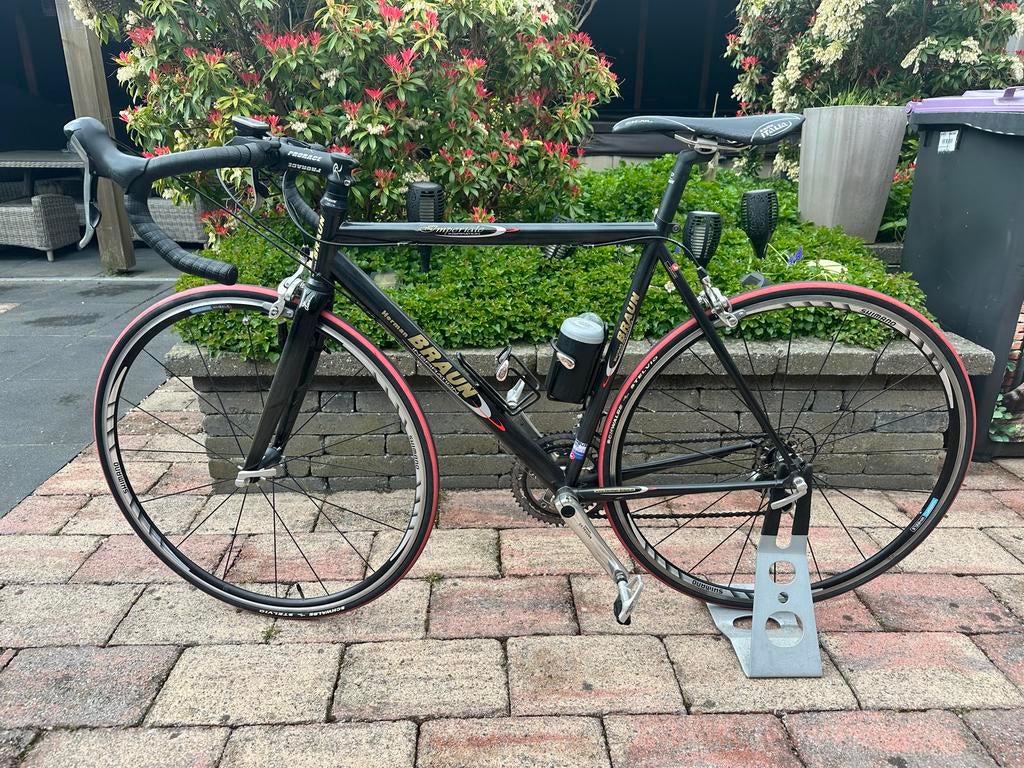 Herman Braun Inspiration Racefiets - Staal met Carbon Look, Fietsen en Brommers, Fietsen | Racefietsen, Gebruikt, Staal, Meer dan 20 versnellingen