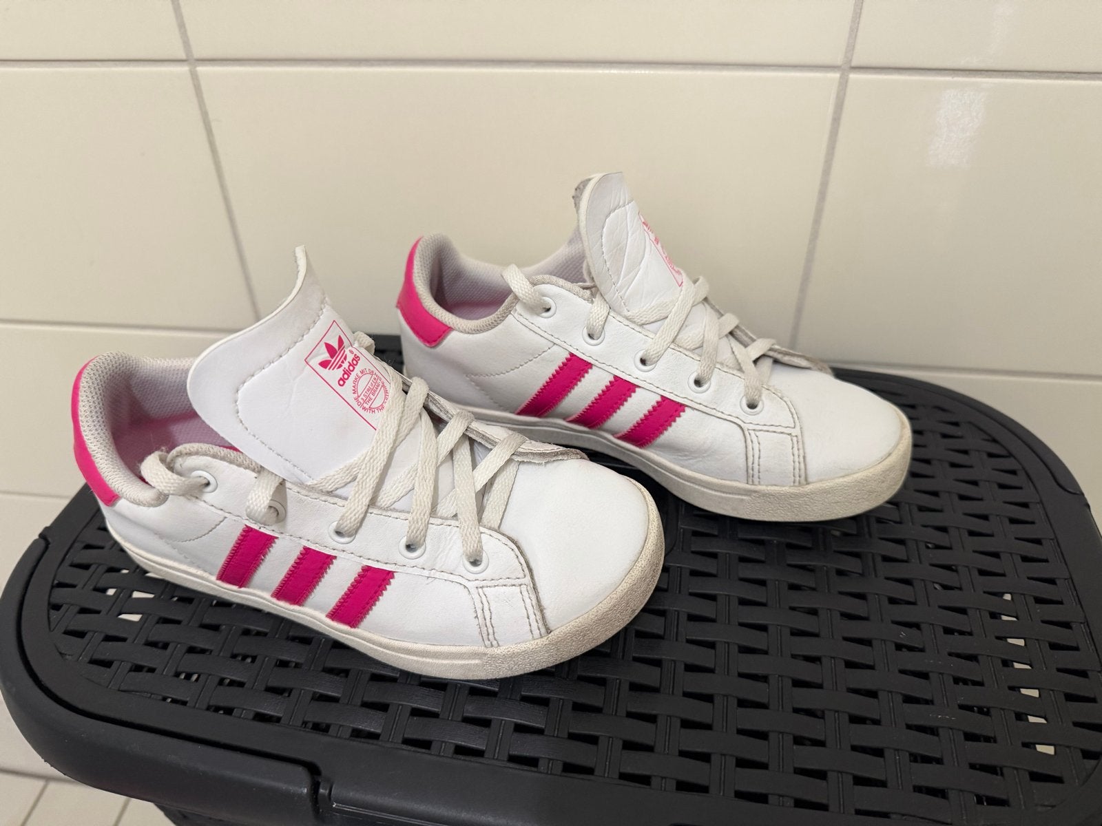 Adidas sneakers maat 32 Wit/Roze All star Converse, Adidas, Gebruikt, Meisje, Schoenen