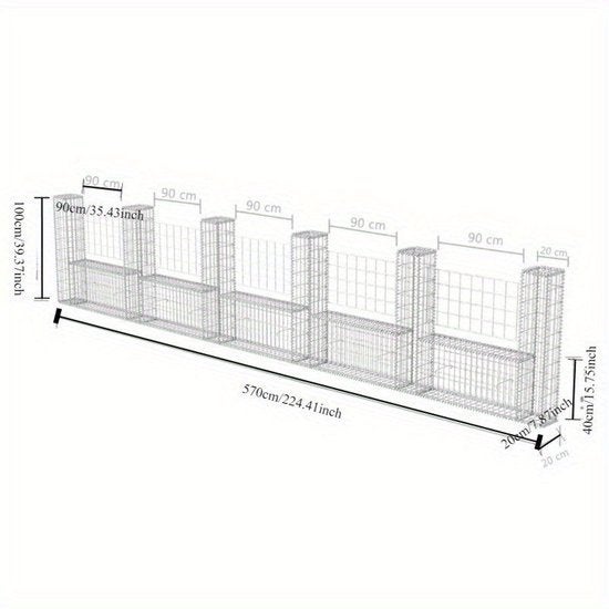 Gabion Mand – Gabion Wand – Steenkorf – Tuinmuur, Corvance B.V., Verzenden, Nieuw, Corvancebol@gmail.com