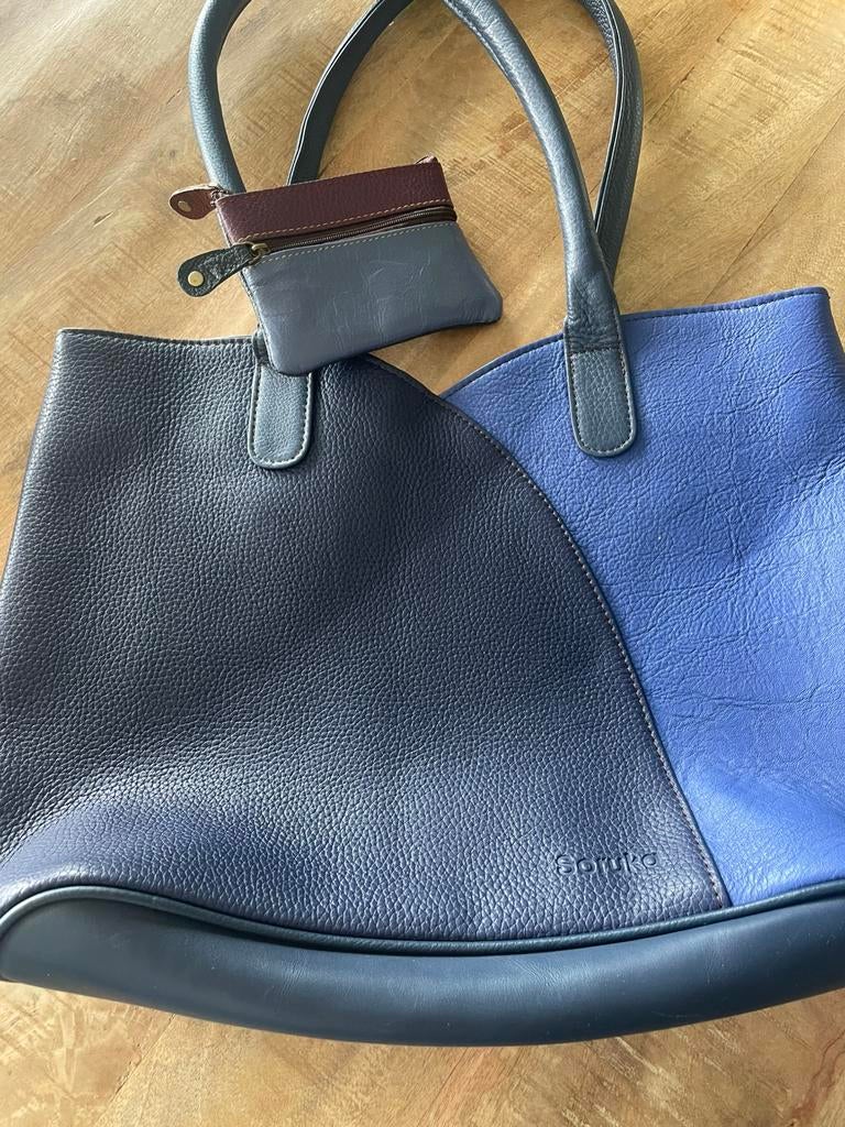 Soruka handtas en portemonnee blauw/paars (nieuw), Ophalen, Nieuw, Blauw, Handtas