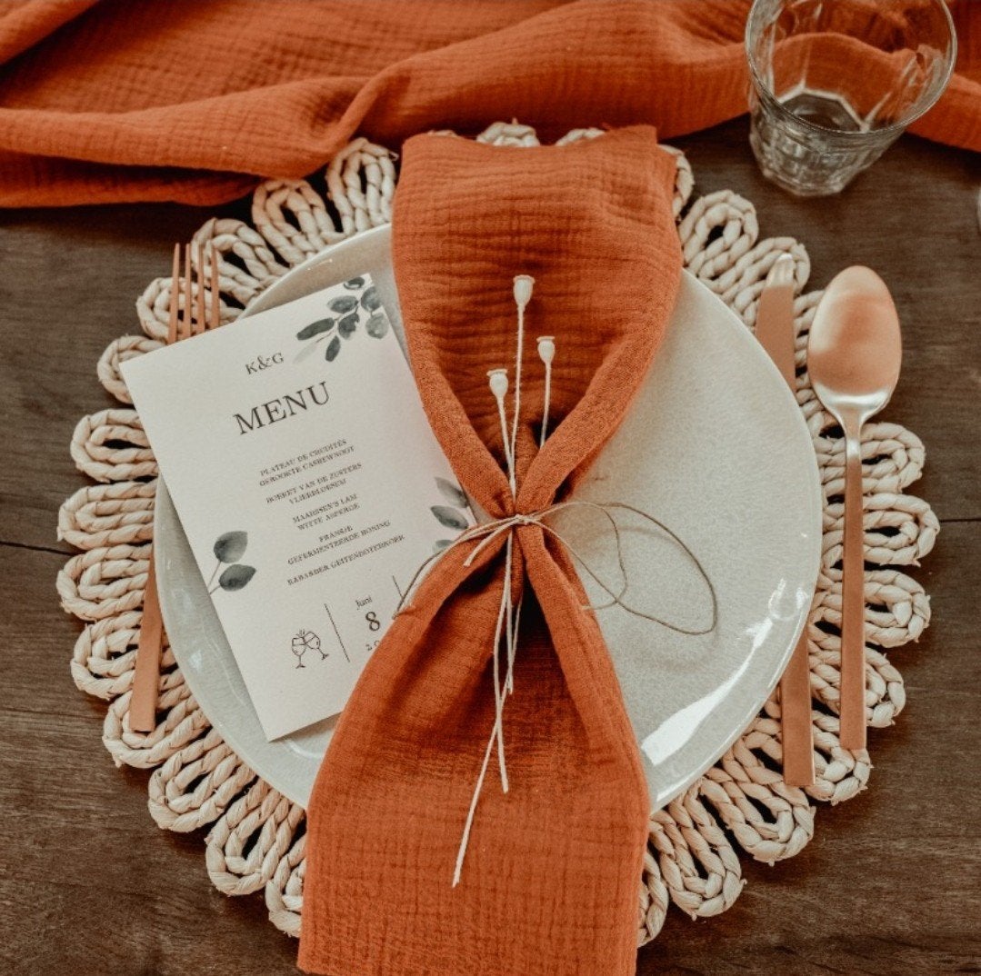 Rotan placemats, onderzetters, tafelstyling, decoratie huren, Ophalen, Nieuw