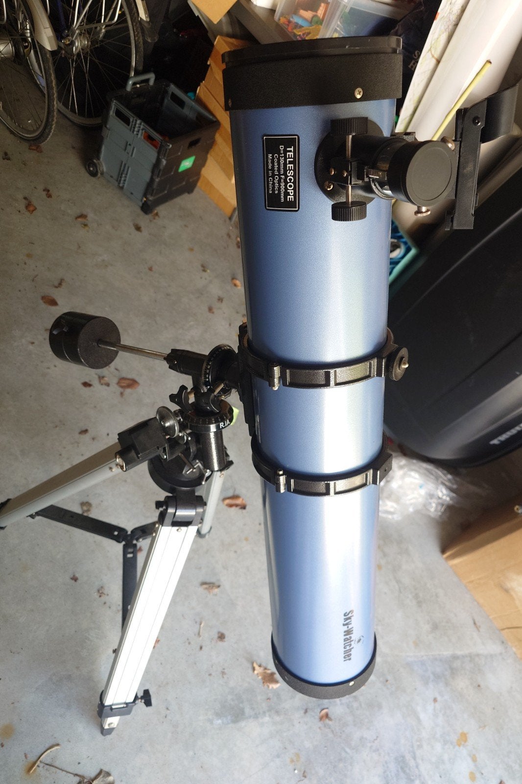 Skywatcher Explorer 130 telescoop met accessoires, Ophalen, 80 tot 200 mm, Spiegeltelescoop (reflector)