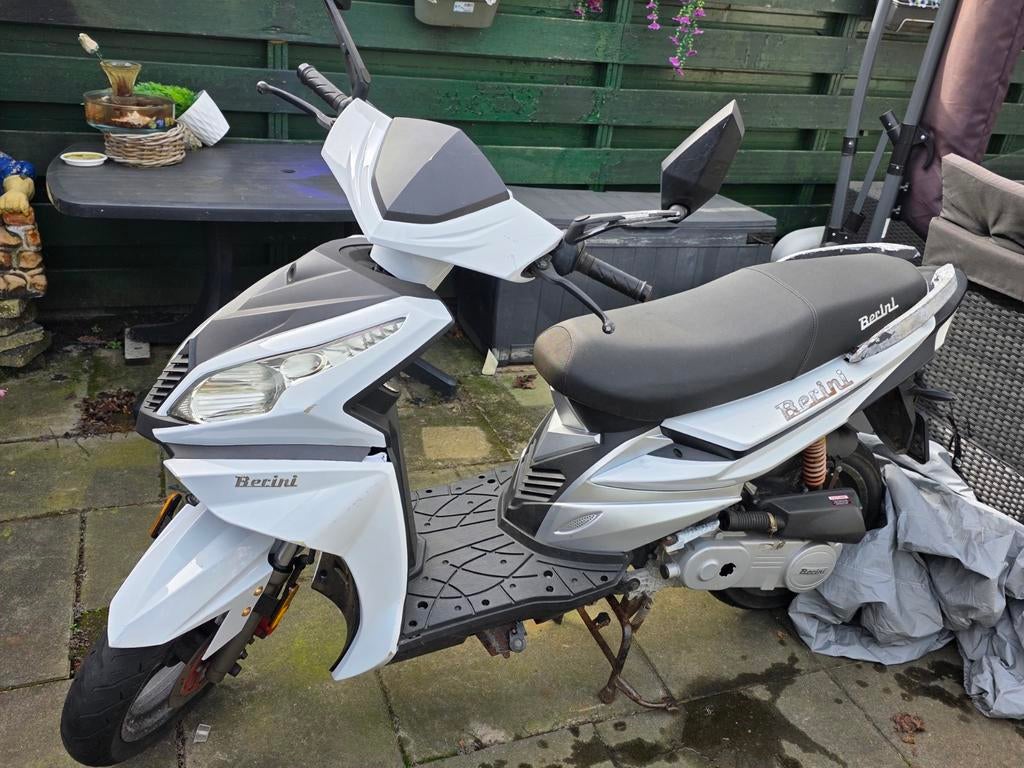 Berini Scooter - Wit/Zilver - Gebruikt, Ophalen, Gebruikt, Overige typen, Overige merken