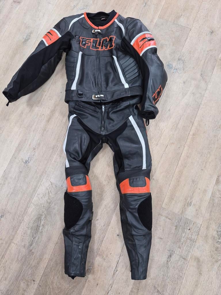 FLM Geventileerd  Lederen Motorpak Maat 54, Tweedehands, Heren, Combipak, FLM