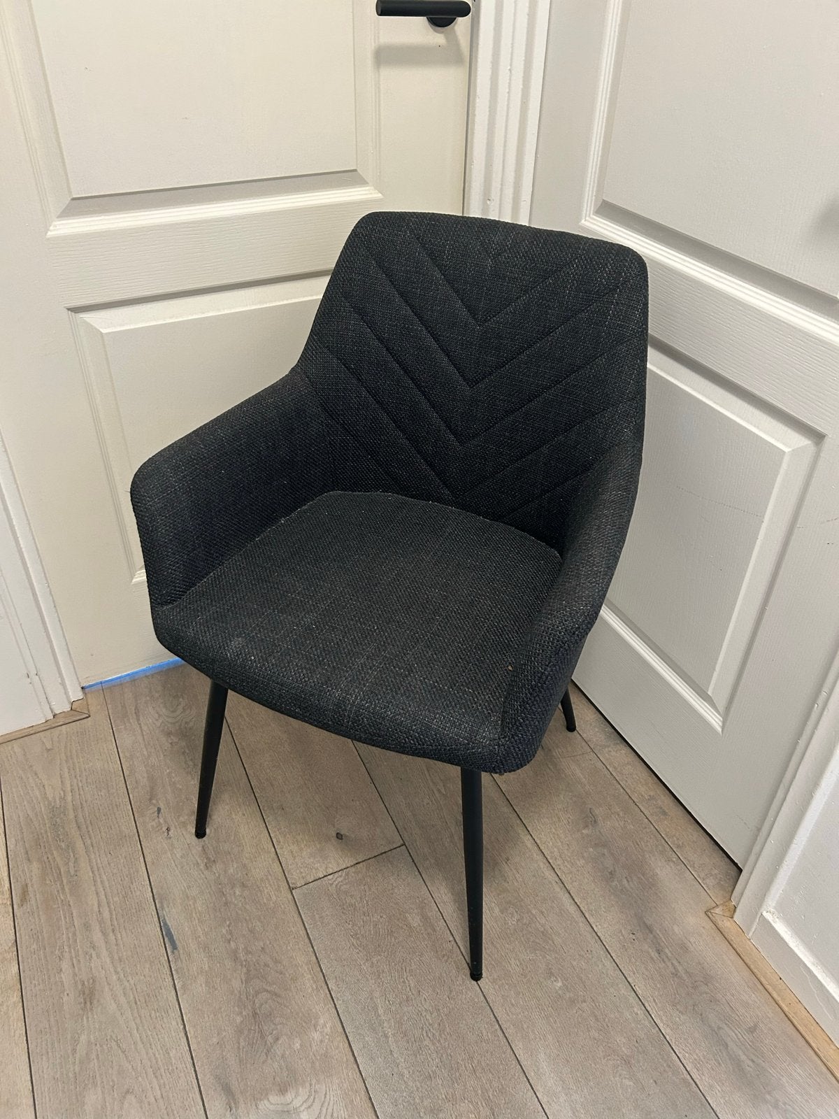 2x Antraciet Stoel / Fauteuil, Ophalen, Twee, Nieuw, Stof