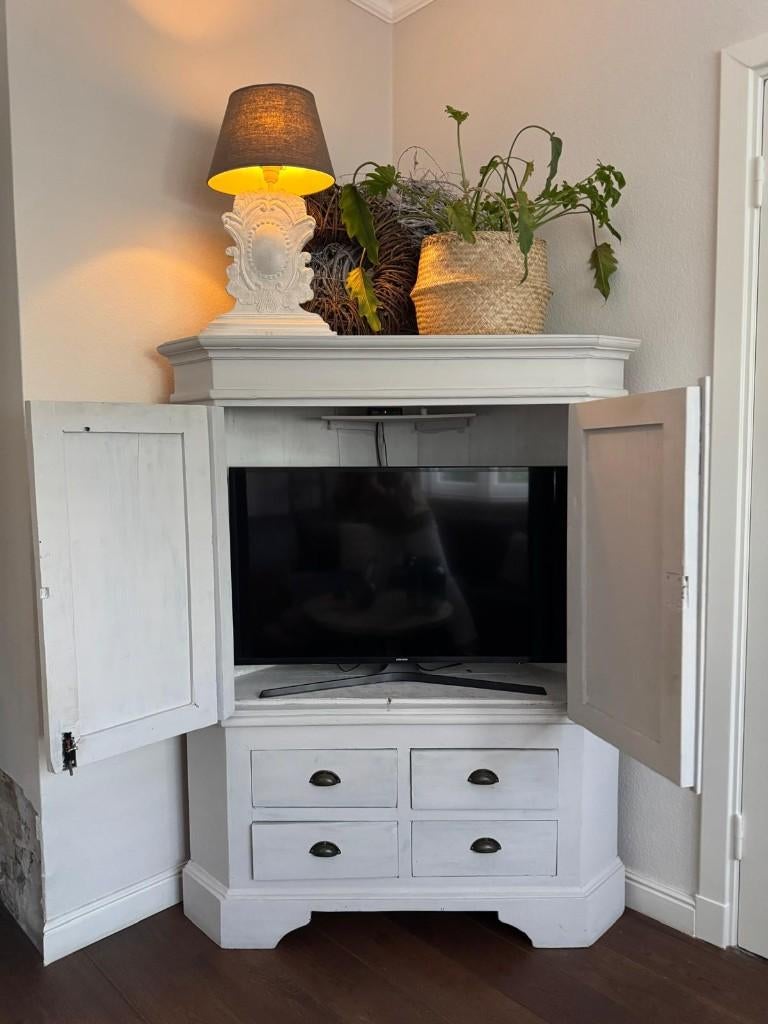 Koloniaal tv meubel, Ophalen, Gebruikt, 75 cm of meer, 100 tot 150 cm