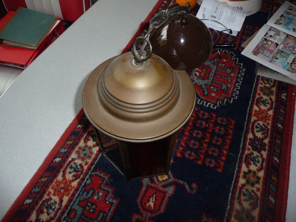 koperen hanglamp, Ophalen of Verzenden
