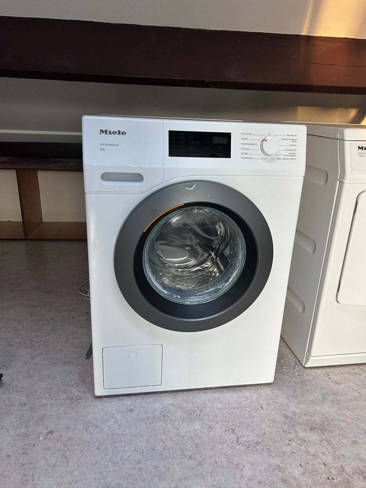 Miele W1 Excellence Wasmachine 8 kg, Witgoed en Apparatuur, Ophalen, 1200 tot 1600 toeren, 8 tot 10 kg, Zo goed als nieuw