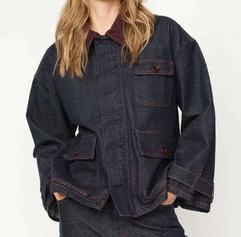 Mos Mosh Anessa Cedros denim jeans Jacket XL, Maat 46/48 (XL) of groter, Nieuw, Jasje, Verzenden