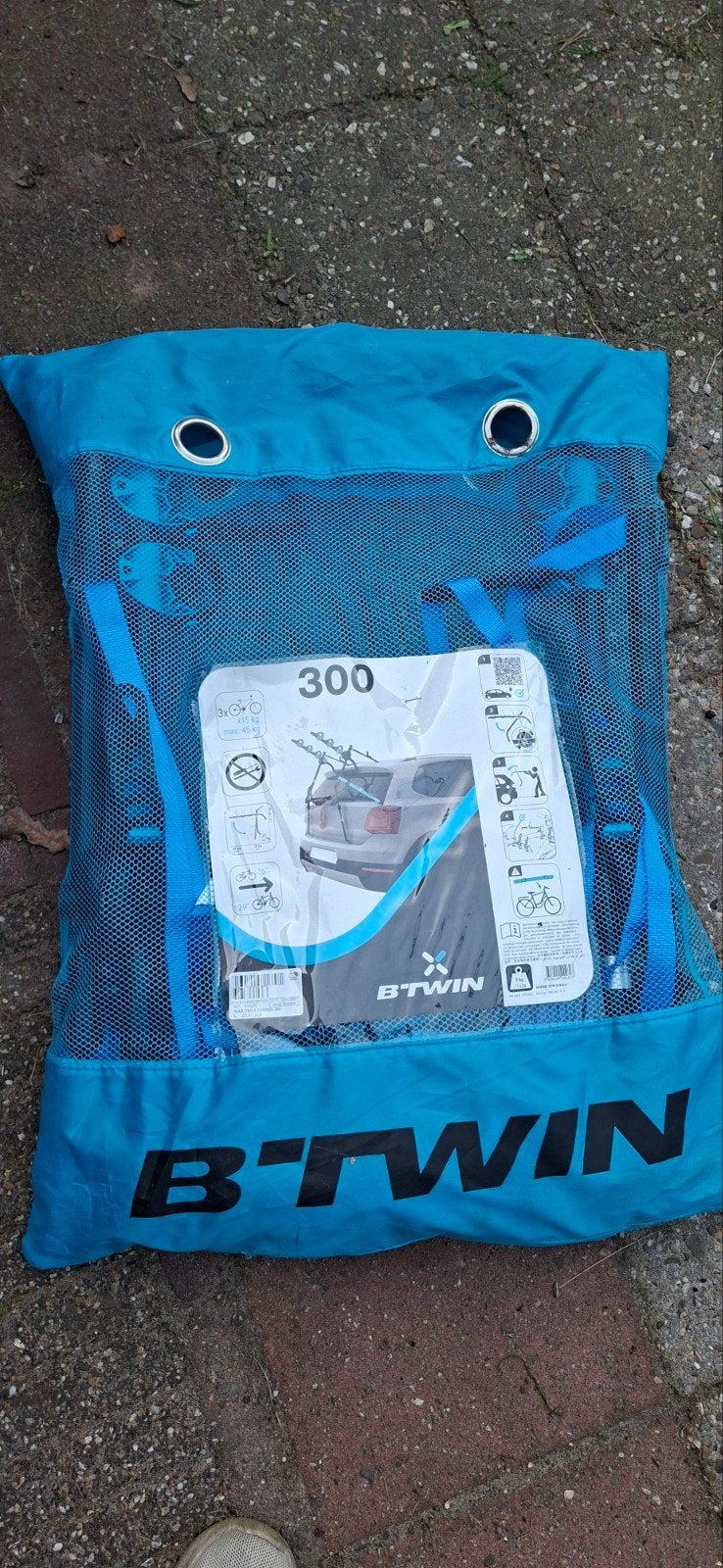 B'Twin 300 Achterklep Fietsendrager - Decathlon, Ophalen of Verzenden, 3 fietsen of meer, Zo goed als nieuw, Achterklepdrager