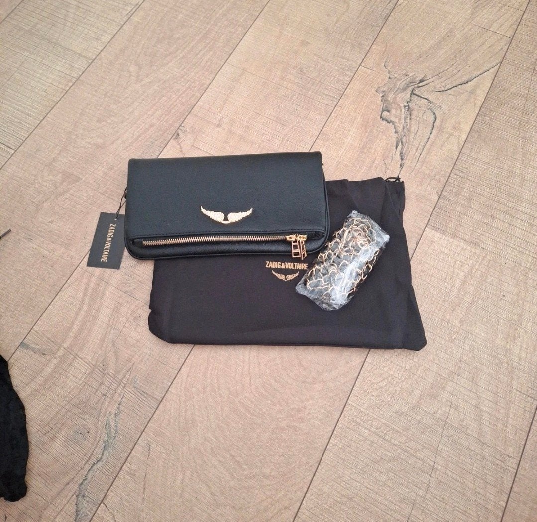 Gewilde zadig&Voltaire tas, Verzenden, Nieuw, Zwart, Schoudertasje