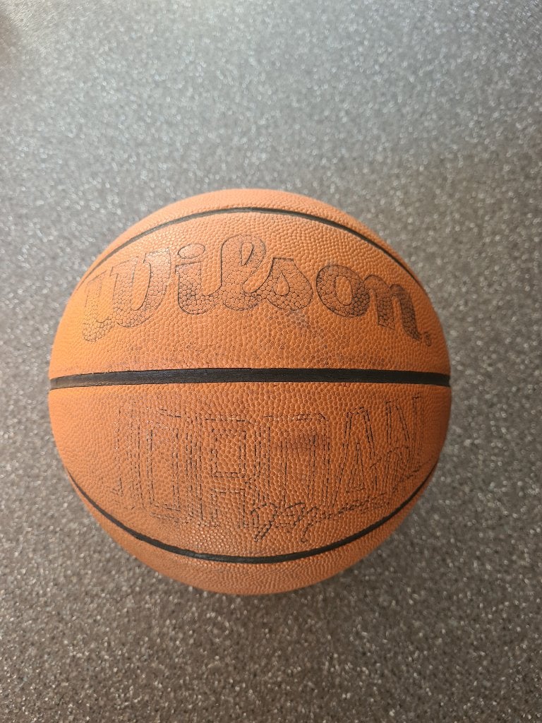 Leren basketbal (Merk: Wison), Sport en Fitness, Ophalen of Verzenden, Gebruikt, Bal