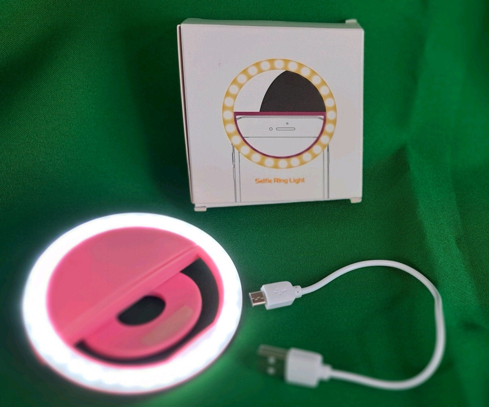 Nieuw Selfie Ring Light - Roze - m klem, Nieuw, Ophalen of Verzenden