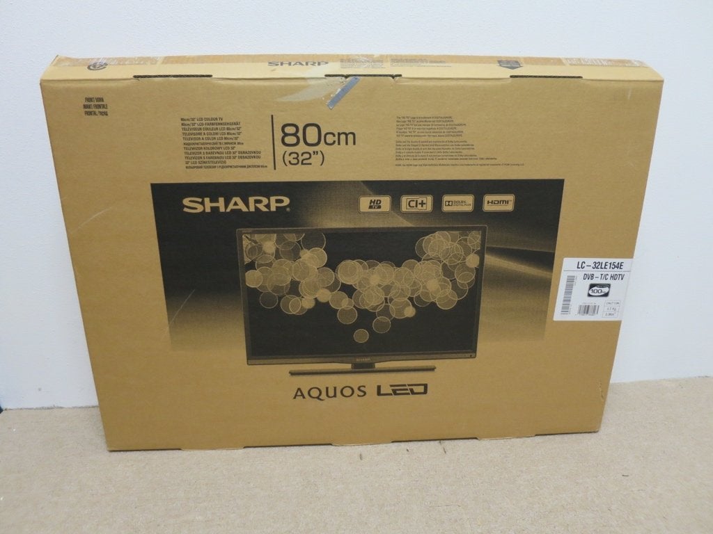 Sharp LC-32LE154E, Ophalen, 80 tot 100 cm, 100 Hz, Sharp