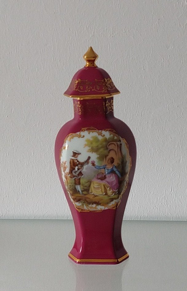 Limoges;  dekselvaas, volgnr 73, Antiek en Kunst, Ophalen of Verzenden