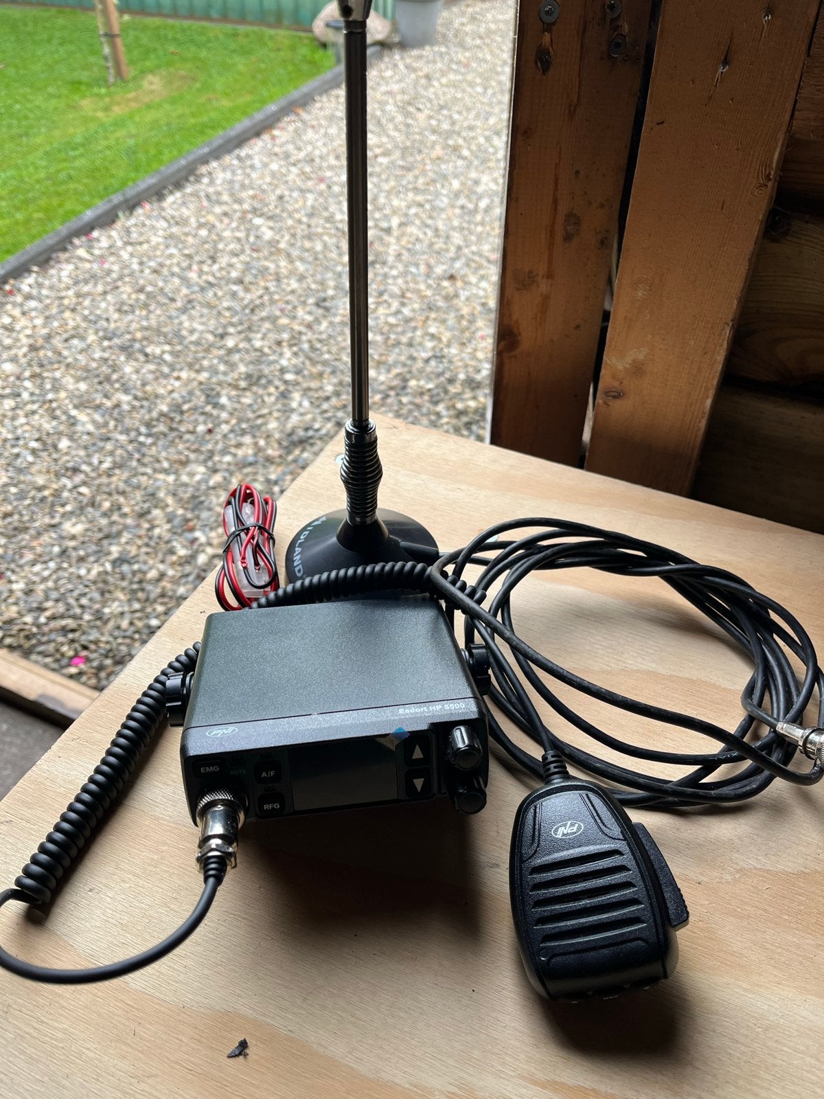 PNI Escort HP 5500 CB Radio met Midland antenne, Ophalen of Verzenden, Zo goed als nieuw