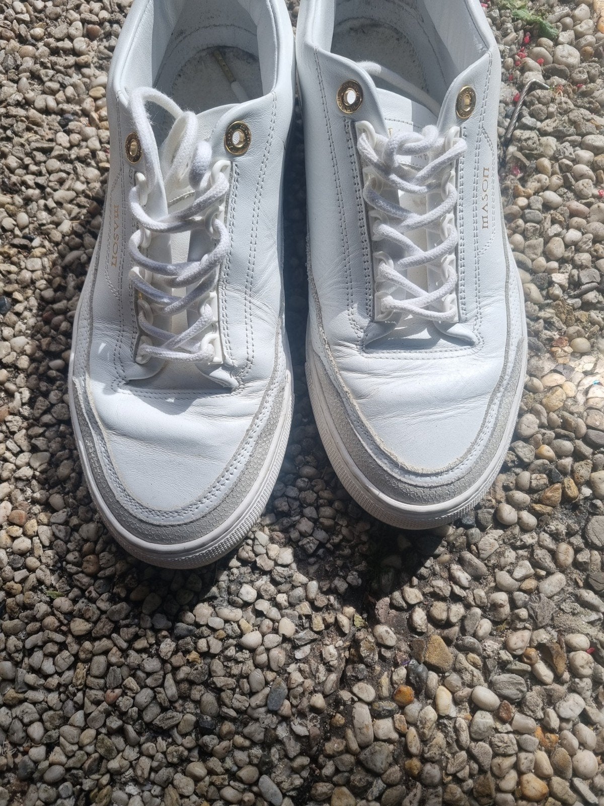 Mason Garments Heren Sneakers Wit - Maat 43, Ophalen, Wit, Sneakers of Gympen, Gedragen