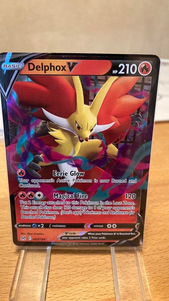 Pokemon Delphox V 27/196 Lost Origin 3,00 euro, Ophalen of Verzenden, Zo goed als nieuw