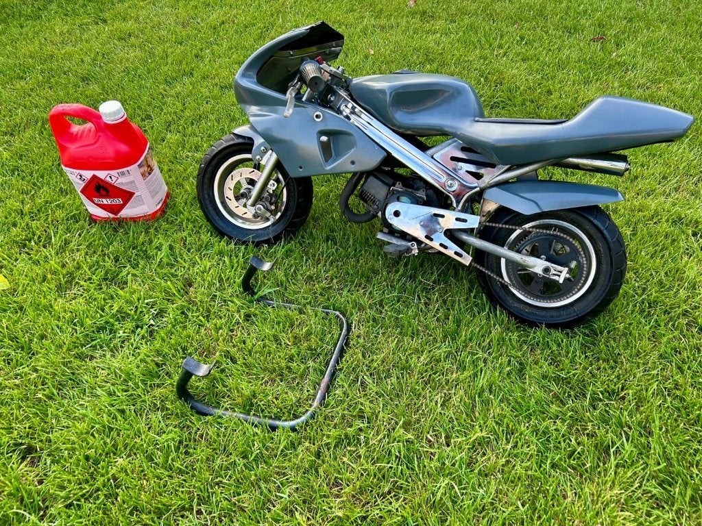 Pocket/minibike 49cc, Overige typen, Zo goed als nieuw, Minibike, Schijfrem