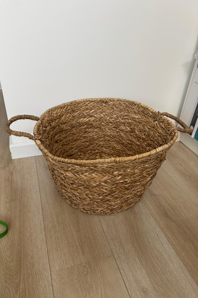 Te koop mand van zeegras, Overige materialen, Mand, Rond, Nieuw
