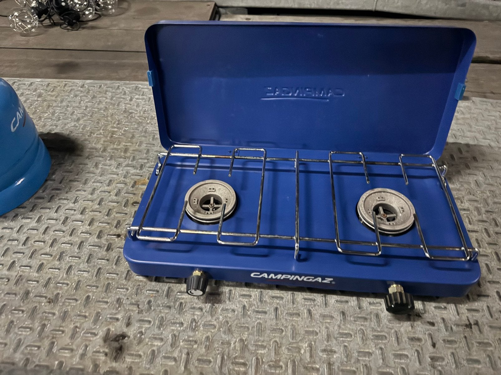Campingaz gasstel 2 pits, Caravans en Kamperen, Kampeeraccessoires, Ophalen, Gebruikt
