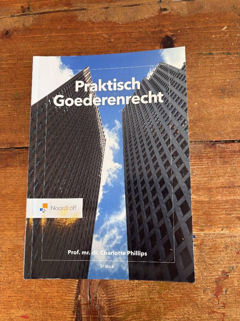 Praktisch Goederenrecht, Boeken, Studieboeken en Cursussen, Zo goed als nieuw, HBO, Alpha, Ophalen of Verzenden