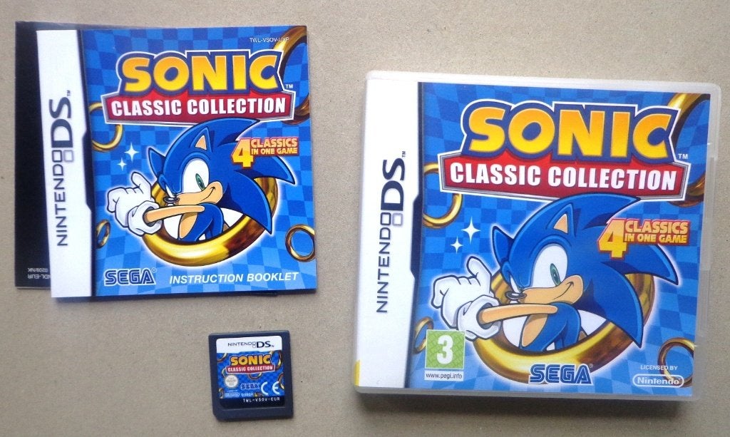 Sonic Classic Collection voor de Nintendo DS Compleet, Spelcomputers en Games, Avontuur en Actie, 1 speler, Ophalen of Verzenden