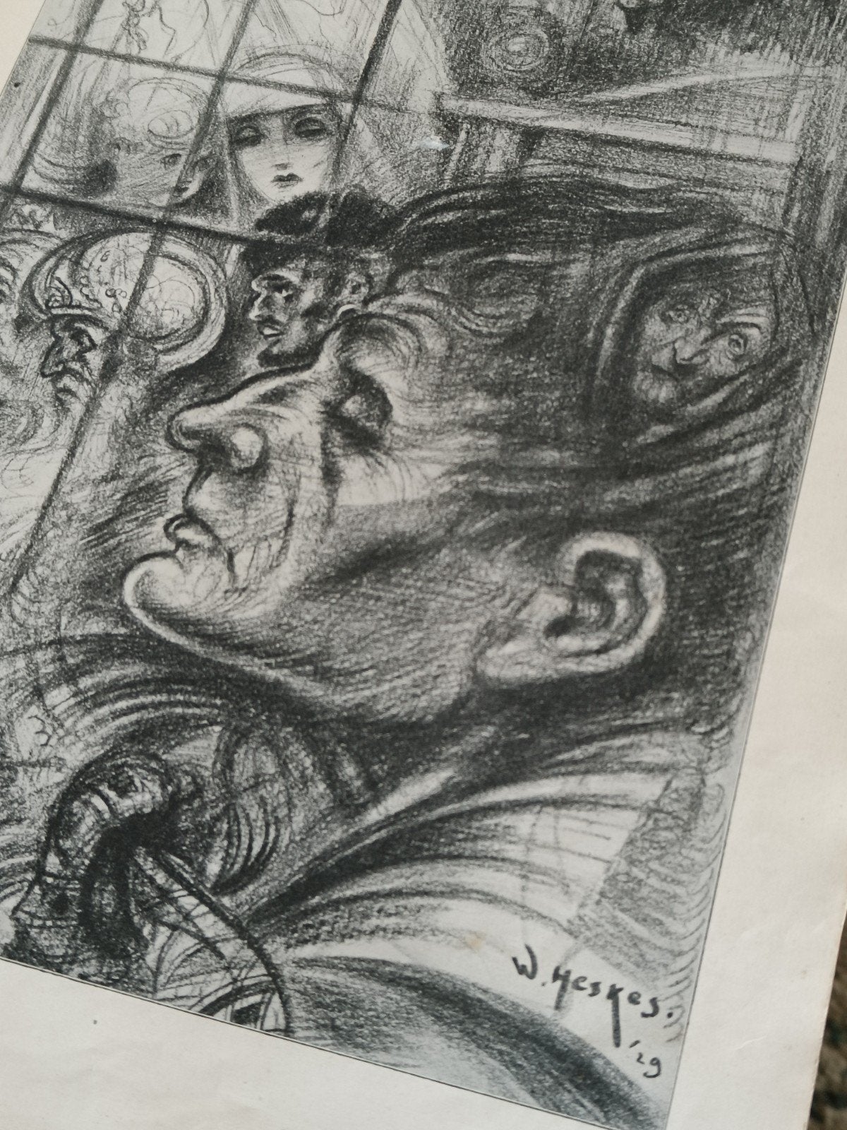 1929, WAM HESKES, ILLUSTRATOR, TEKENING, Ophalen of Verzenden, 1920 tot 1940, Knipsel(s)