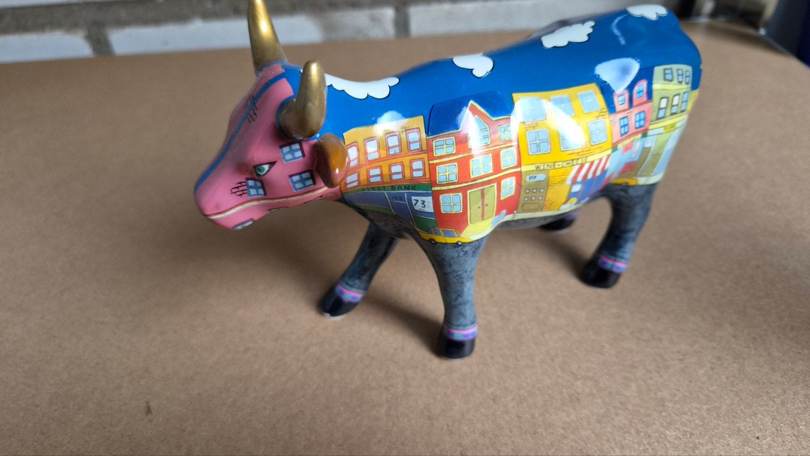 Cow Parade beeldje - Amsterdam grachtenpandjes, Ophalen of Verzenden, Nieuw, Dier